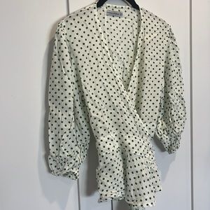 Faithfull the brand wrap top, size S